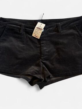 Windsor Dark Brown Corduroy Micro Shorts